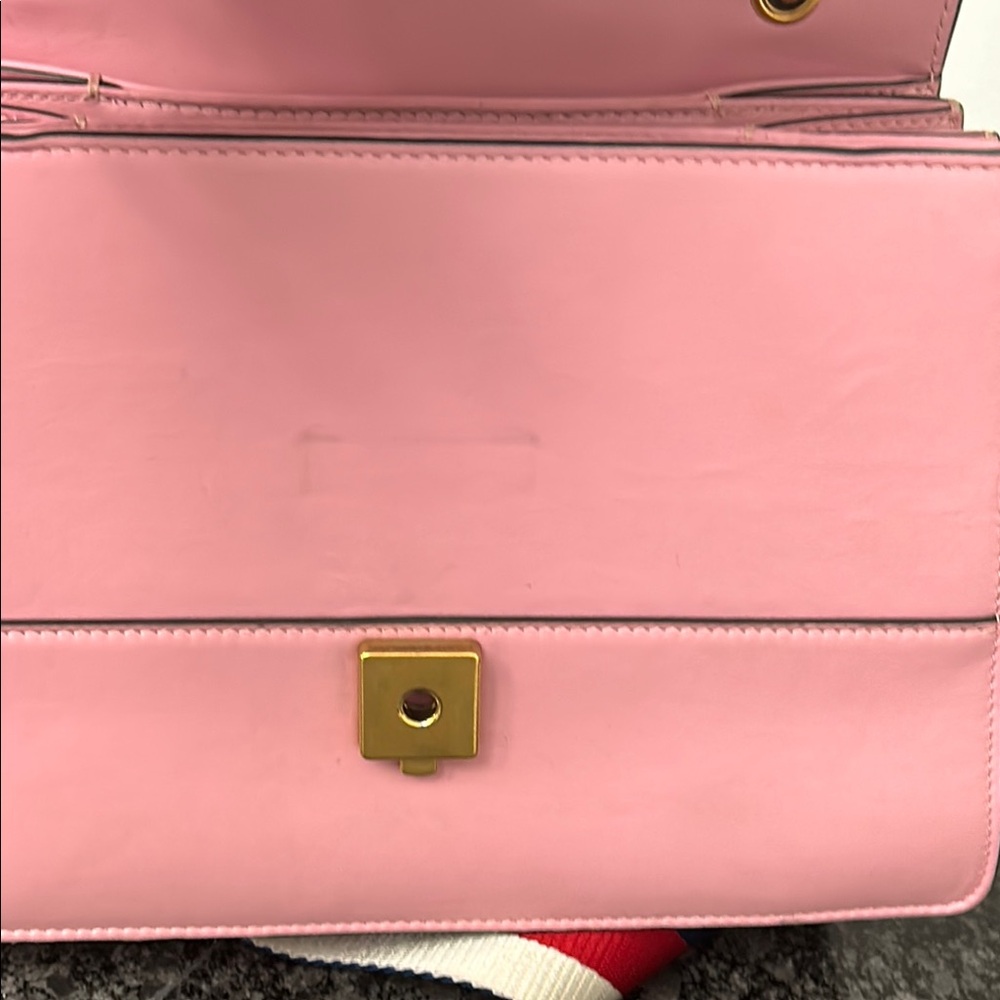 . GUCCI Queen Margaret Pink Bee Lea Satchel; - Picture 13 of 15
